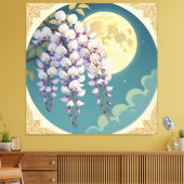 „Sanftes Blütenlicht – Magischer Frühlingsmoment“ Leinwanddruck (Insitu (Wohnzimmer))