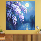 „Sanftes Blütenlicht – Magischer Frühlingsmoment“ Leinwanddruck (Insitu (Wohnzimmer))