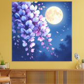 „Sanftes Blütenlicht – Magischer Frühlingsmoment“ Leinwanddruck (Insitu (Wohnzimmer))