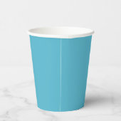 Sanftes Cyan Pappbecher (Rechts)