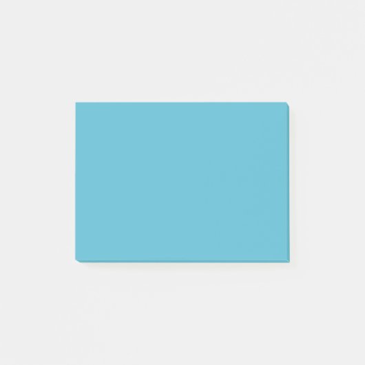 Sanftes Cyan Post-it Klebezettel (Vorderseite)