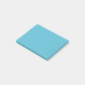 Sanftes Cyan Post-it Klebezettel (angewinkelt)