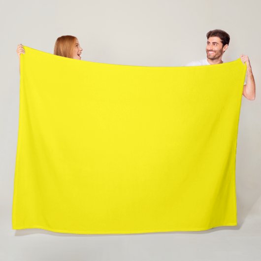 Sanftes Gelb Fleecedecke (Beispiel)