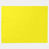 Sanftes Gelb Fleecedecke (Vorderseite (Horizontal))