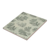 Sanftes Grau Rustikale Farm-Toile-Landschaft Fliese (Seite)