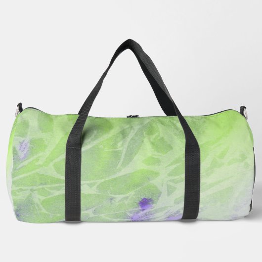 Sanftes Grün und Lavendel-Harmonie Duffle Bag (Vorderseite)
