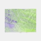 Sanftes Grün- und Lavendel-Harmonie Fleecedecke (Vorderseite (Horizontal))