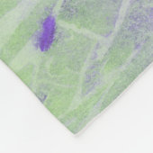 Sanftes Grün- und Lavendel-Harmonie Fleecedecke (Ecke)