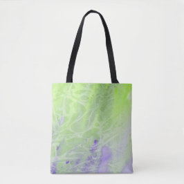 Sanftes Grün- und Lavendel-Harmonie Tasche