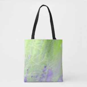 Sanftes Grün- und Lavendel-Harmonie Tasche