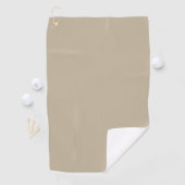 Sanftes hellbeiges Hintergrunddesign – Hochzeitsde Golfhandtuch (Insitu)