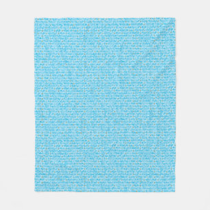 Sanftes Himmelblau und Weiß Wasserfarbe Ditsy Blum Fleecedecke