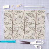 Sanftes Japandi-Blumen-Botanik Seidenpapier (Handwerk)