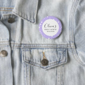 Sanftes Lavendel-Sternenmuster Button (Beispiel)