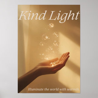 Sanftes Licht — Erleuchte die Welt mit Wärme Poster