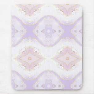 Sanftes Lila Wasserfarbe Gold Spritzer Elegant Mousepad