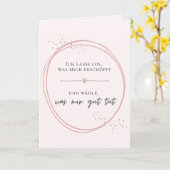 Sanftes Loslass-Affirmation Karte (Gelbe Blume)