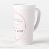 Sanftes Loslass-Affirmation Milchtasse (Rechte Ecke)