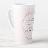 Sanftes Loslass-Affirmation Milchtasse (Linke Ecke)