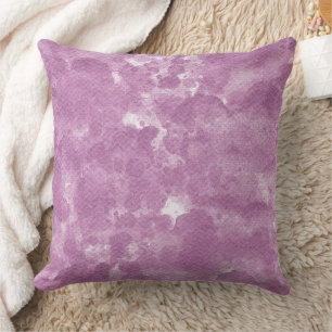 Sanftes Mauve-Lila-Aquarell-Waschmuster Kissen