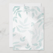 Sanftes Minze und graues Brautparty Einladung (Rückseite)