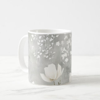 Sanftes neutrales Aquarell-Blumen-Botanik-Design Kaffeetasse