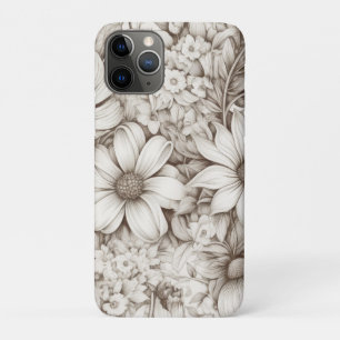Sanftes neutrales Floral mit klassischer Botanik Case-Mate iPhone Hülle