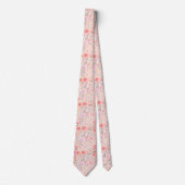 Sanftes Pastell-Blumenmuster Krawatte (Vorderseite)