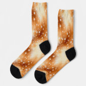 Sanftes Rehpelz-Wald-Idyll Socken (Linkes Detail)