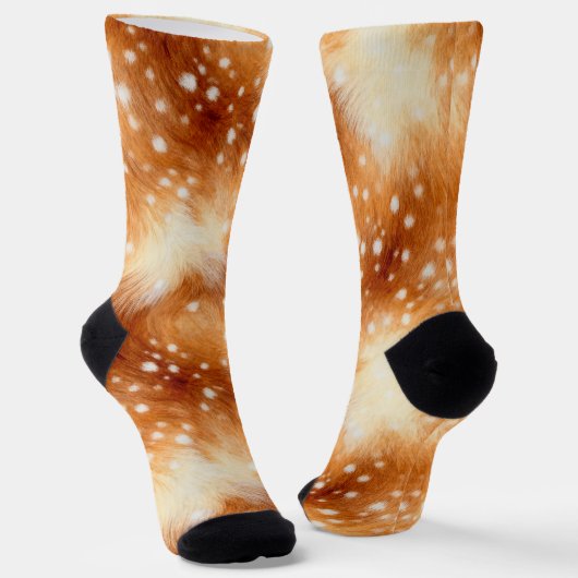 Sanftes Rehpelz-Wald-Idyll Socken (Gewinkelt)
