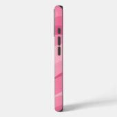 Sanftes Rosa abstraktes Wellenmuster Case-Mate iPhone Hülle (Rückseite / Links)