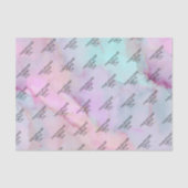 Sanftes rosa buntes Marmormuster Seidenpapier (Vorderseite)