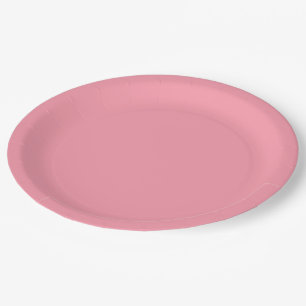 Sanftes Rosa Einheitsfarben Pappteller