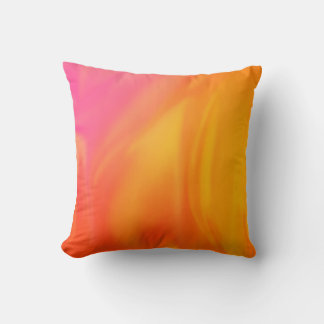 Sanftes Rosa Farbverlauf Orange Abstrakte Mehrfar Kissen