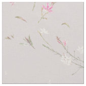 Sanftes Rosa Gaura-Aquarell-Blumenmuster Stoff (Nahaufnahme)