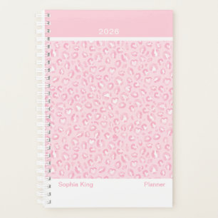 Sanftes Rosa Leopard Modern Planer