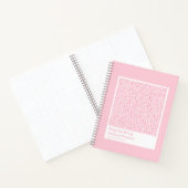 Sanftes Rosa Leopardenmuster Notizblock (Innenseite)