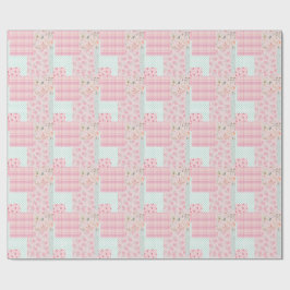 Sanftes Rosa Mädchenhaft  Geschenkpapier
