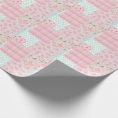 Sanftes Rosa Mädchenhaft  Geschenkpapier (Ecke)