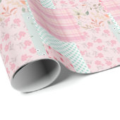 Sanftes Rosa Mädchenhaft  Geschenkpapier (Rolleneckpunkt)
