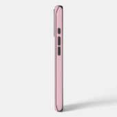 Sanftes Rosa Vertikalstreifenmuster Minimal Case-Mate iPhone Hülle (Rückseite / Links)