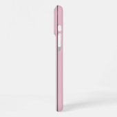 Sanftes Rosa Vertikalstreifenmuster Minimal iPhone Hülle (Linke Seite)