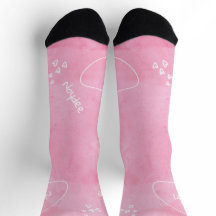 Sanftes rosa Wasserfarbe mit weißem Namen