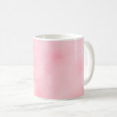 Sanftes rosa Wasserfarben-Blumenmuster Kaffeetasse (VorderseiteRechts)