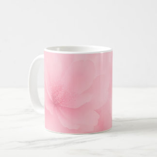 Sanftes rosa Wasserfarben-Blumenmuster Kaffeetasse