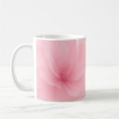 Sanftes rosa Wasserfarben-Blumenmuster Kaffeetasse (Links)