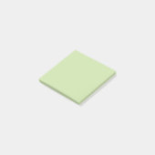 Sanftes Salbeigrün schlicht Post-it Klebezettel (angewinkelt)