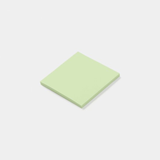 Sanftes Salbeigrün schlicht Post-it Klebezettel (angewinkelt)