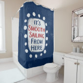 Sanftes Segeln von hier Duschvorhang (Beispiel)