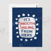 Sanftes Segeln von hier Postkarte (Vorne/Hinten)